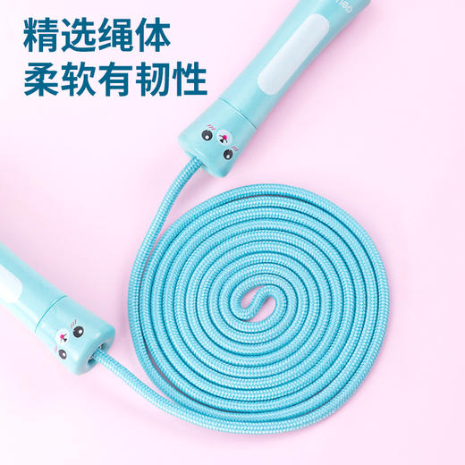 得力18702实木手柄跳绳(粉)(单根装)(棉绳) 商品图4
