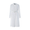 EITIE爱特爱春季新款白色收腰时尚通勤显瘦衬衫式连衣裙A2207917 商品缩略图4