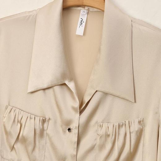 金三塔真丝睡衣套可外穿两件套女时尚休闲长袖长裤家居服 YSFCA299 商品图1