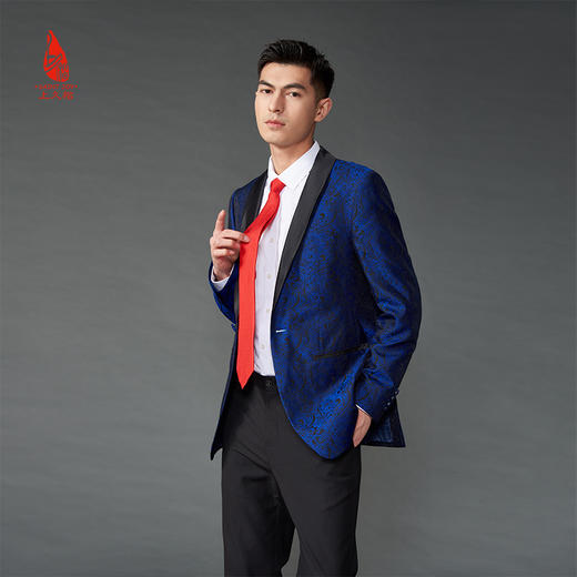 SAINTJOY/上久楷 宋锦领带 睦明 大红色LD15602-3 商品图2