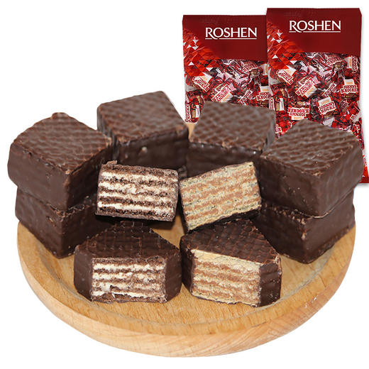 如胜洛克巧克力味夹心华夫饼500g散装夹馅威化饼干喜糖伴手礼食品 商品图4