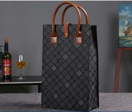 双支装pu皮革提袋（双支红酒礼盒） 商品图1