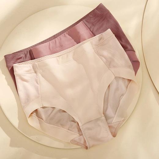 金三塔桑蚕丝氨纶内裤女弹力舒适高腰透气平角裤（私密物品不支持退换） NZF9C206 商品图4