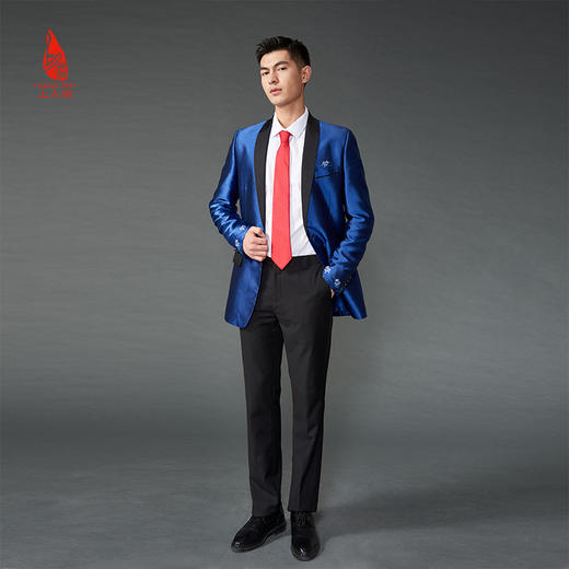 SAINTJOY/上久楷 宋锦领带 轨迹 深玫红LD15602-2 商品图1