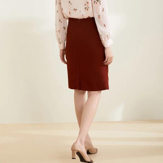 玳莎高腰包裙2022春季上新款显瘦A字包臀裙开叉设计感半身裙  CA34301 商品图2