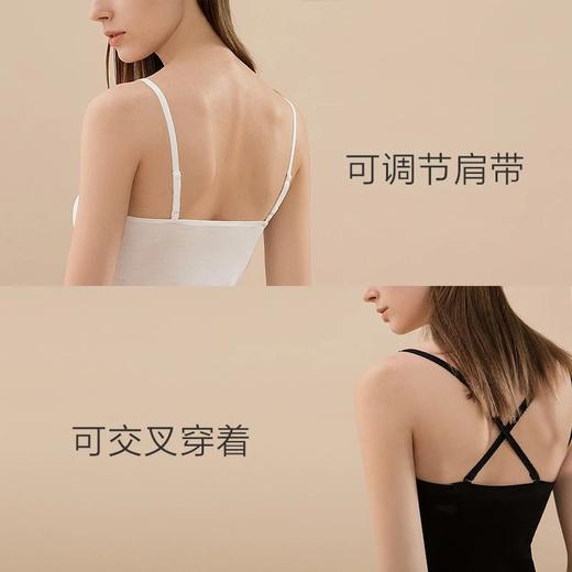 金三塔新品真丝纯色薄款吊带衫女100%桑蚕丝打底上衣  NZF9B701 商品图2