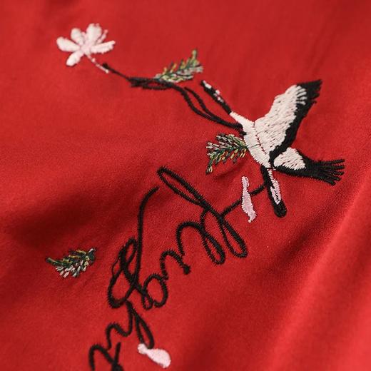 金三塔新品 真丝睡袍女100%桑蚕丝绣花可外穿睡衣家居服  YSFAC101 商品图2
