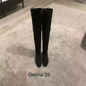 💰Stuart Weitzman 斯图尔特SW Genna 25 麂皮长靴