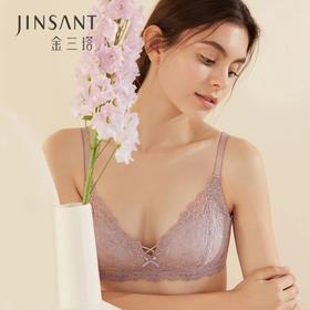 金三塔真丝性感蕾丝内衣女 聚拢承托无钢圈文胸 NZFAA311