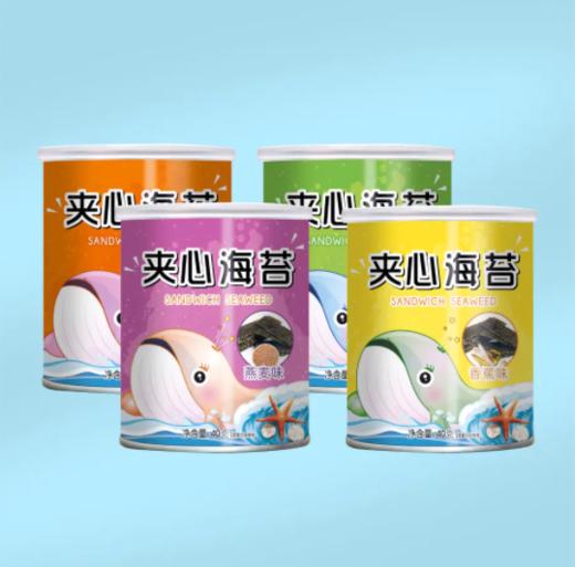 喜康食品（喜啰啰）夹心海苔单罐装（40克）【洞头特产】满88元顺丰江浙沪皖包邮 商品图0