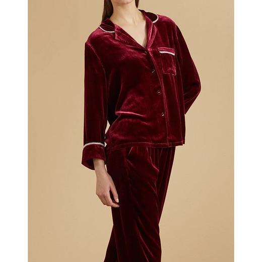 金三塔新品保暖加厚女款丝绒衣裤套翻领时尚可外穿起居服YZFAD302 商品图1