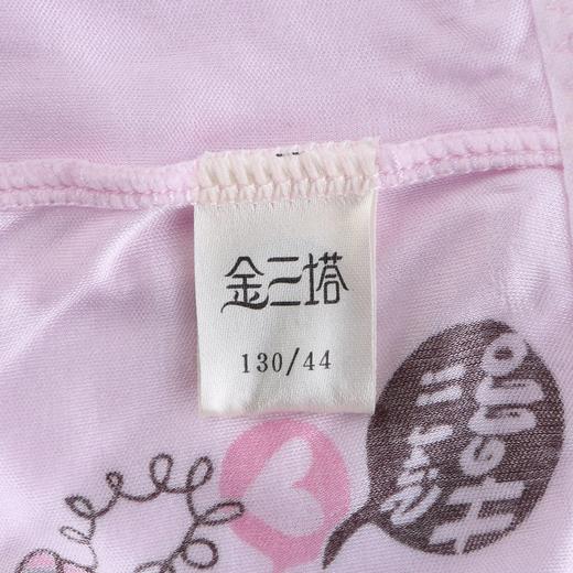 金三塔女童儿童100%桑蚕丝真丝透气印花中腰平脚裤（私密物品不支持退换）NZF4A206 商品图2