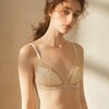 金三塔海豚刺绣内衣女法式5/8罩杯小胸胸罩真丝无钢圈文胸套装 NZFBC394 商品缩略图2