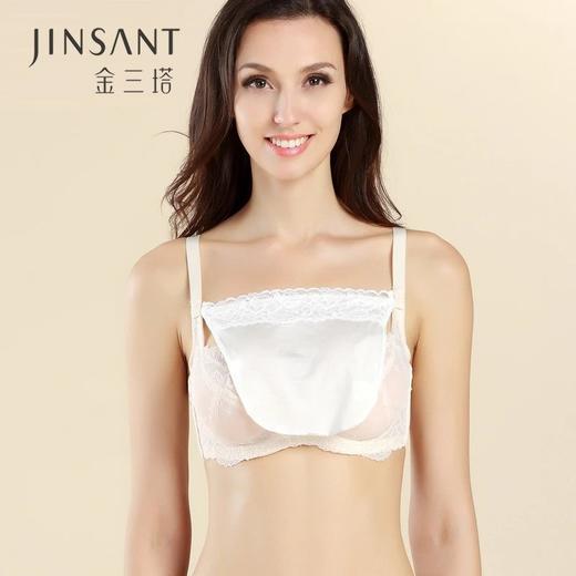 金三塔真丝女防走光蕾丝花边短款遮胸一片式抹胸防走光神器 NZF4B491 商品图0