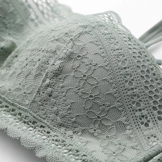 金三塔秋冬新品真丝无钢圈内衣女桑蚕丝性感抹胸式文胸NZFAA310 商品图4