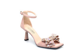 豪麟名鞋奥莱LORIBLU女鞋凉鞋羊皮革+施华洛世奇LR05261L粉色  原价5660元