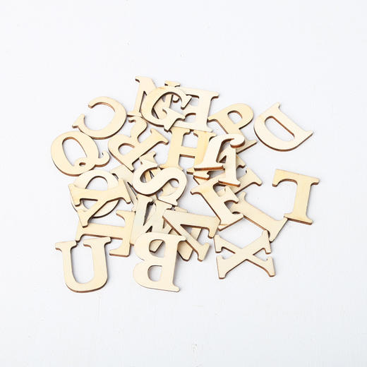 KCTB005字母木片DIY装饰 商品图1
