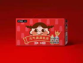 【虎力全开】300ml*8元气满满乳茶(浓香原味+茉香奶绿)礼盒