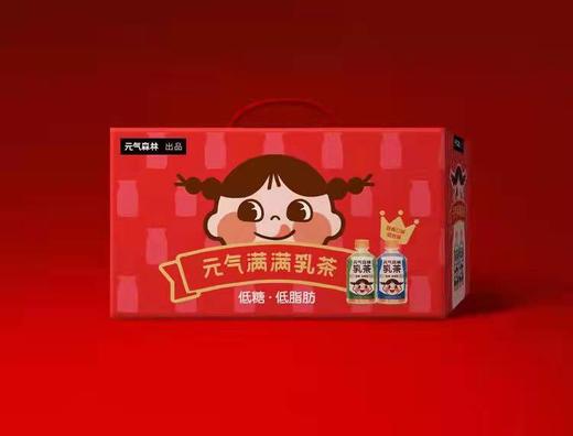 【虎力全开】300ml*8元气满满乳茶(浓香原味+茉香奶绿)礼盒 商品图0