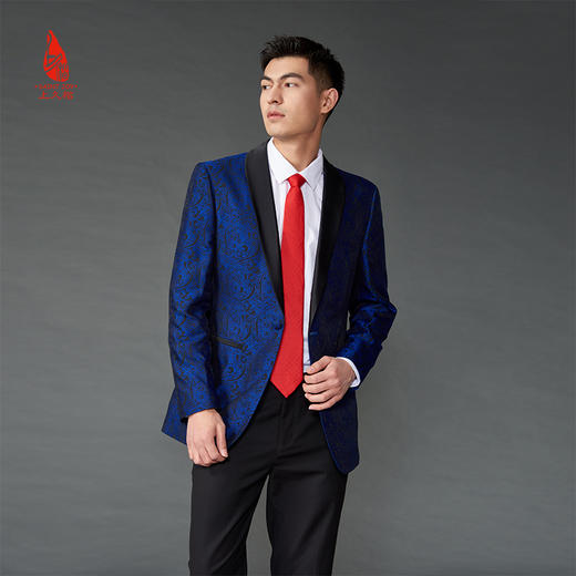 SAINTJOY/上久楷 宋锦领带 睦明 大红色LD15602-3 商品图1