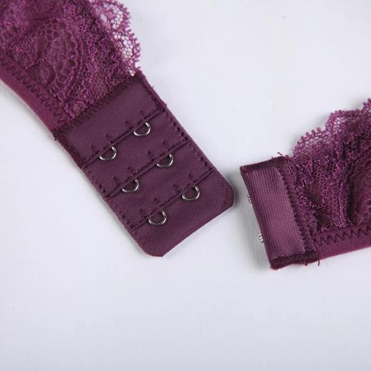 金三塔真丝性感蕾丝绣花三角杯文胸无钢圈超薄杯桑蚕丝抹胸内衣薄7NZF7B301 商品图2