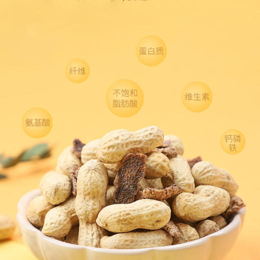 年货礼品 批发特产休闲坚果食品陈皮花生 带壳新会陈皮味花生零食 商品图3