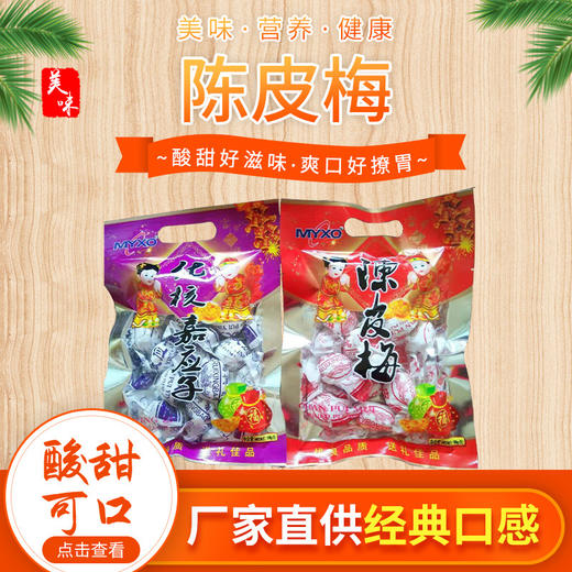 直销凉果酸甜零食 李子梅肉加应子 陈皮枣手工包装蜜饯果脯 商品图0