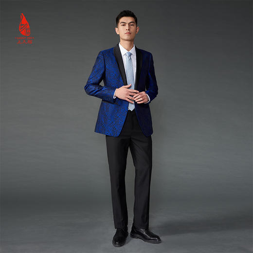 SAINTJOY/上久楷 宋锦领带 S纹 淡蓝LD15602-1 商品图1