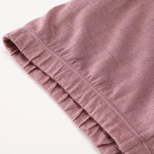 金三塔蚕丝羊毛保暖舒适 弹性贴合纯色圆领内衣套秋衣秋裤女士秋冬新品 NYFBD103 商品图4