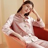 金三塔绣花真丝睡衣两件套女100%桑蚕丝家居服睡衣  YSFBC204 商品缩略图1