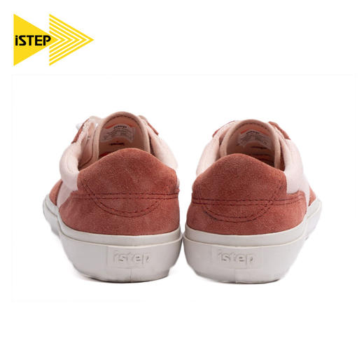 【正品】istep2022新款ins帆布鞋女板鞋时尚平底休闲鞋百搭潮流牛反绒皮鞋 商品图3