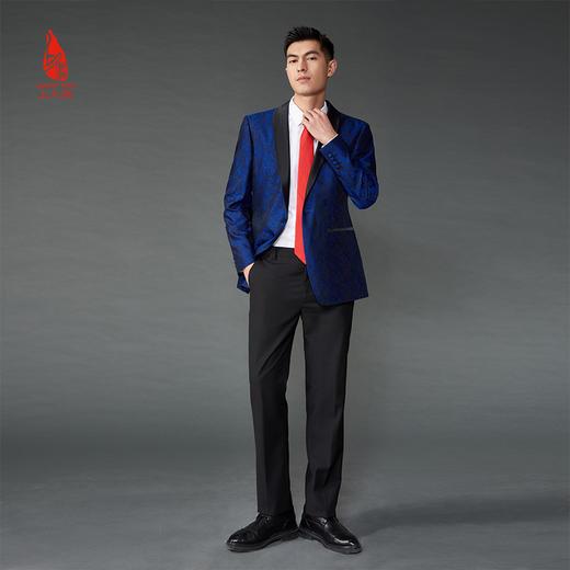 SAINTJOY/上久楷 宋锦领带 睦明 大红色LD15602-3 商品图3