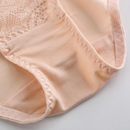金三塔中腰三角真丝内裤女（三条装组合装）（私密物品不支持退换）NZF4B216  商品图4