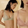 金三塔桑蚕丝内里唯美法式复古轻薄三角杯舒适性感无钢圈内衣文胸  NZFCA304 商品缩略图0
