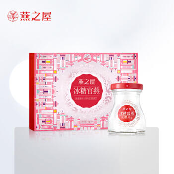燕之屋即食冰糖燕窝花漾年华礼品卡70g*8瓶礼盒装 礼品 商品图0