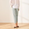 玳莎薄荷绿九分休闲裤哈伦薄款女裤马卡龙宽松直筒小脚裤  BB36302 商品缩略图2