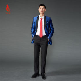 SAINTJOY/上久楷 宋锦领带 轨迹 深玫红LD15602-2