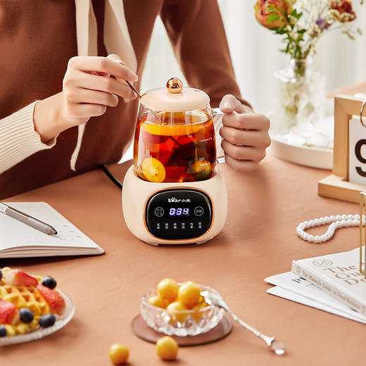 【小程序】小熊养生壶电热杯垫 YSH-Q04E5 米黄色 烧水 商品图1