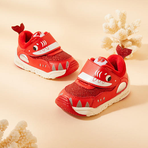 卡特兔运动鞋女童鞋童鞋男冬季加绒棉鞋宝宝鞋子男童机能鞋 商品图3