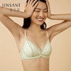 金三塔桑蚕丝内里聚拢舒适双色复古蕾丝拼接女士无钢圈文胸内衣 NZFCA308 商品缩略图1