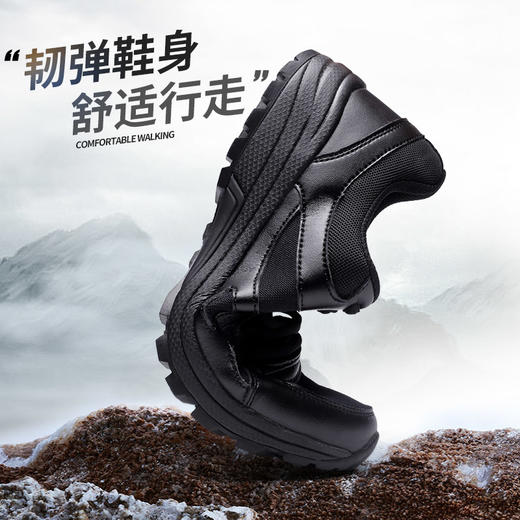 强人运动休闲男鞋新式系带款户外训练鞋轻质低帮军迷登山旅游鞋 春秋训练鞋 商品图3