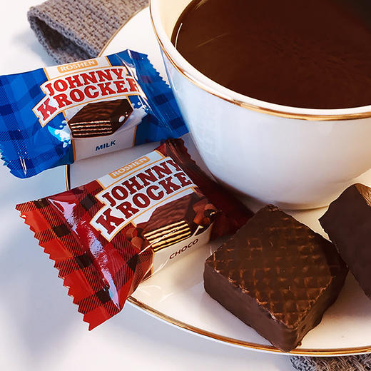 如胜洛克巧克力味夹心华夫饼500g散装夹馅威化饼干喜糖伴手礼食品 商品图1