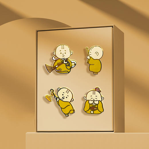 禅趣小和尚徽章-舟 商品图0