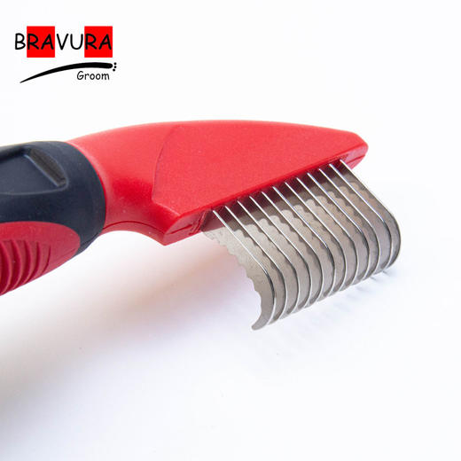 宠物开结梳 意大利BRAVURAGROOM 开结刀 12片勾型刀梳 商品图3