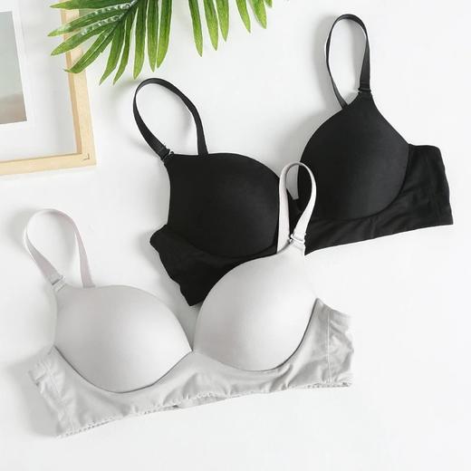 金三塔桑蚕丝文胸无钢圈内衣磨毛保暖双面真丝内衣女胸罩  NZF7C301 商品图2