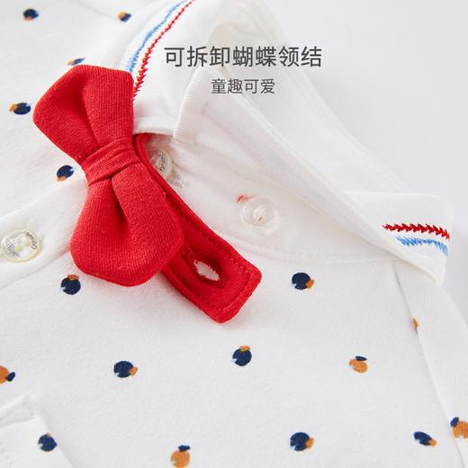 英氏春季新品儿童蝴蝶结翻领衬衫小绅士超酷礼服上衣YRCAJ12098A 商品图1