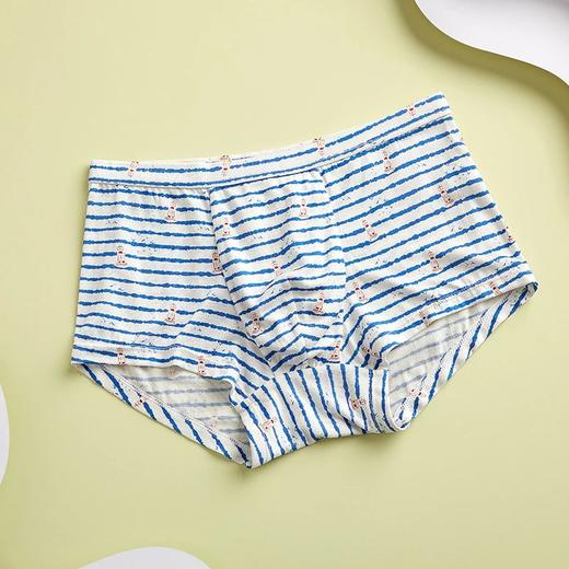 金三塔 真丝印花男童内裤 桑蚕丝薄款透气平角裤（私密物品不支持退换） NZMBA201 商品图2