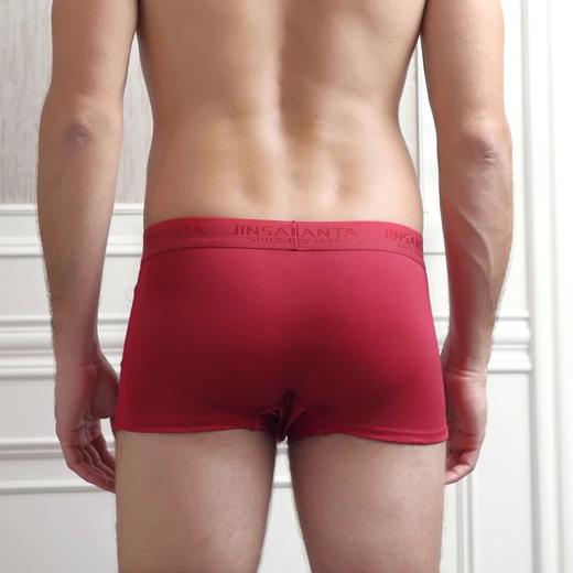 金三塔桑蚕丝真丝双面平纹撞色透气U型平角舒适内裤男（私密物品不支持退换） 8NZM3C202 商品图2