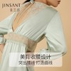 金三塔100%桑蚕丝真丝蕾丝拼接女士时尚V领美背睡裙家居服2022新品 YSFCA310 商品缩略图3