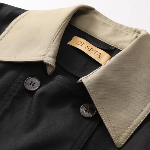 玳莎赫本风衣中长款撞色拼接女神范气质显瘦外套女 BA38301 商品图3